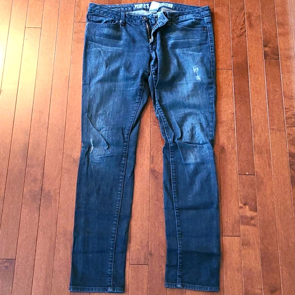 People's liberation dark skinny jeans